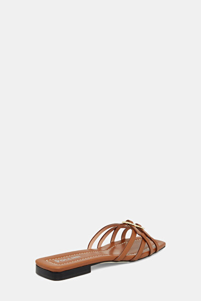 TAN LEATHER SLIPPER 3