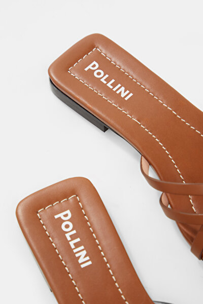 TAN LEATHER SLIPPER 5