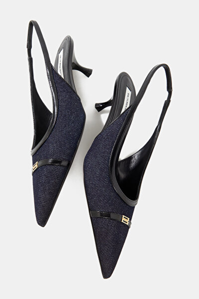 NAVY BLUE LEATHER SHOES 5