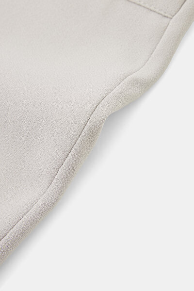 BEIGE STRAIGHT CUT TROUSERS 4