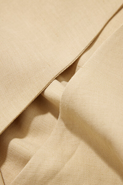 BEIGE SHORT SLEEVE BLOUSE 4