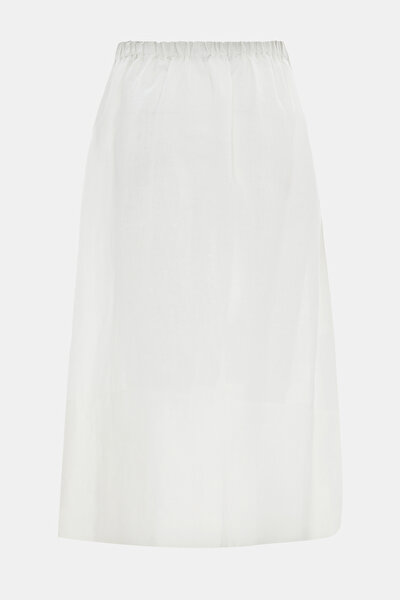 KHAKI DEGRADE DESIGN MIDI SKIRT 5