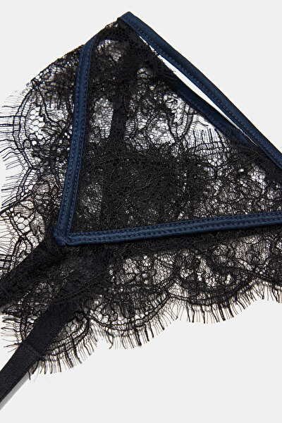 NAVY BLUE SILK BELT 3