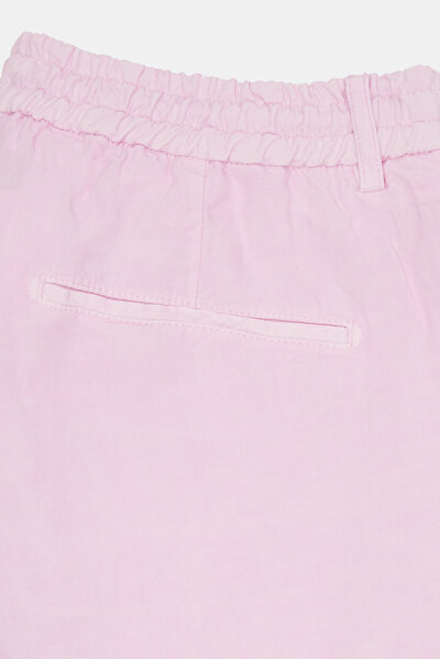 LIGHT PINK LINEN BERMUDA 3