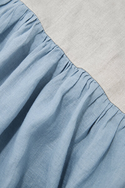LIGHT BLUE SLEEVELESS SUSPENDER DRESS 9