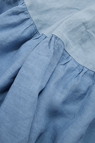 LIGHT BLUE SLEEVELESS SUSPENDER DRESS 10