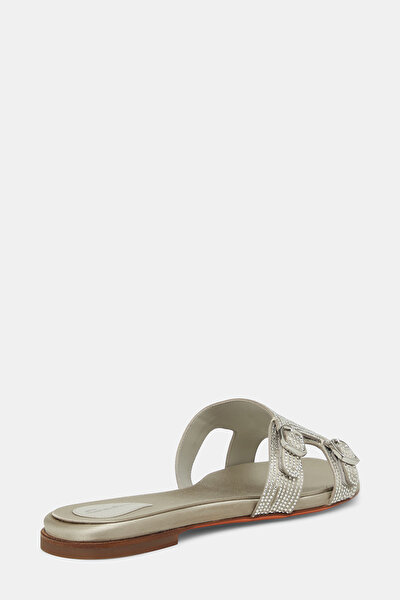 SILVER LEATHER SLIPPER 3