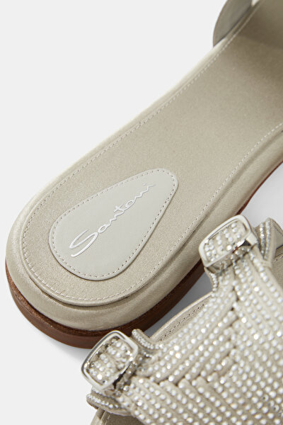 SILVER LEATHER SLIPPER 5