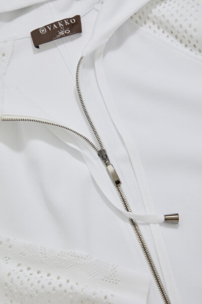 WHITE HOODIE SWEATSHIRT 3