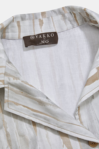 TAN SHORT SLEEVE DRESS 8
