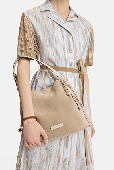 TAN SHORT SLEEVE DRESS 4
