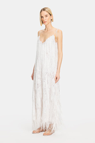 WHITE SLEEVELESS SUSPENDER DRESS 4