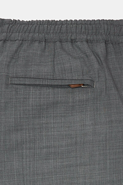 GRAY MELANGE TROUSERS 8