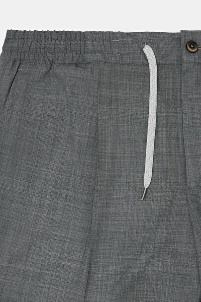 GRAY MELANGE TROUSERS 9