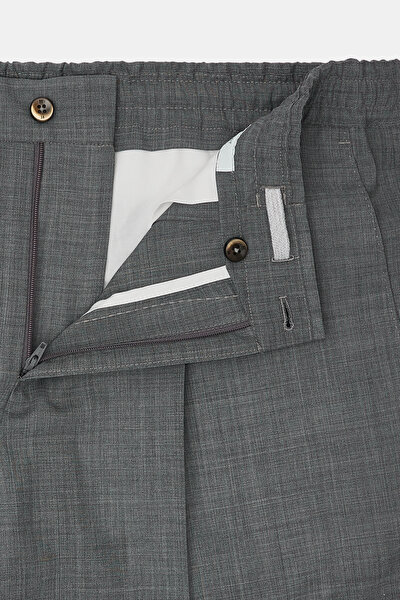 GRAY MELANGE TROUSERS 10