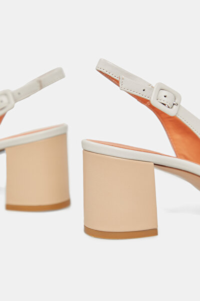 BEIGE LEATHER SHOE 5