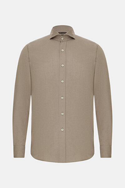 PAMUK KETEN TWILL SPOR GÖMLEK 5
