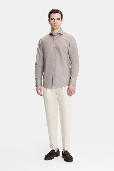 PAMUK KETEN TWILL SPOR GÖMLEK 4