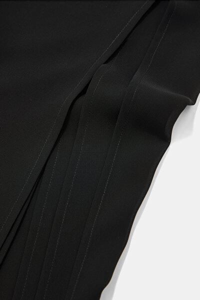 BLACK WIDE LEG TROUSERS 9