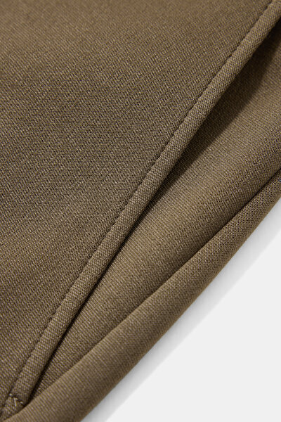 BROWN WIDE LEG SPORTS TROUSERS 4