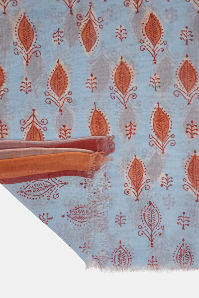 ECRU DESIGN FILLED COTTON/MODAL SHAWL 3