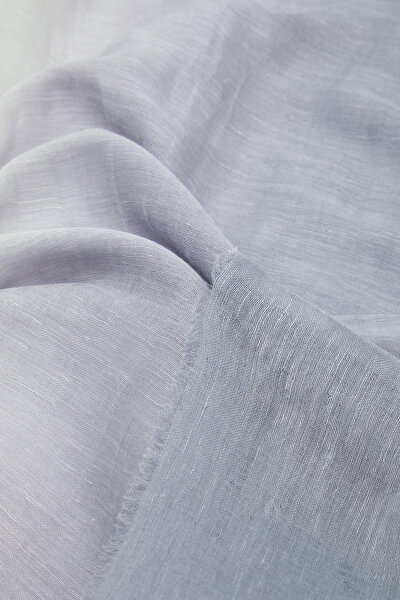 DARK BLUE LINEN COTTON SHAWL 4