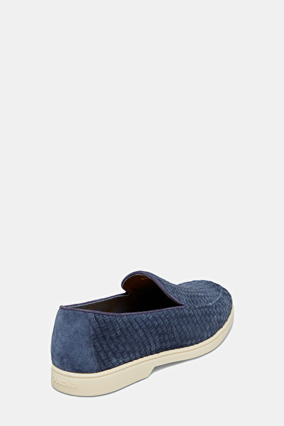 NAVY BLUE LEATHER SHOES 3