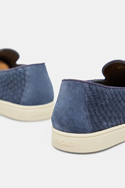NAVY BLUE LEATHER SHOES 5