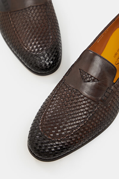 BROWN LEATHER SHOE 4
