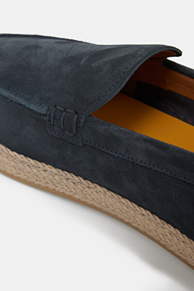 NAVY BLUE LEATHER SHOES 5