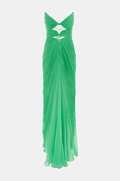 EMERALD GREEN SLEEVELESS DRESS 8