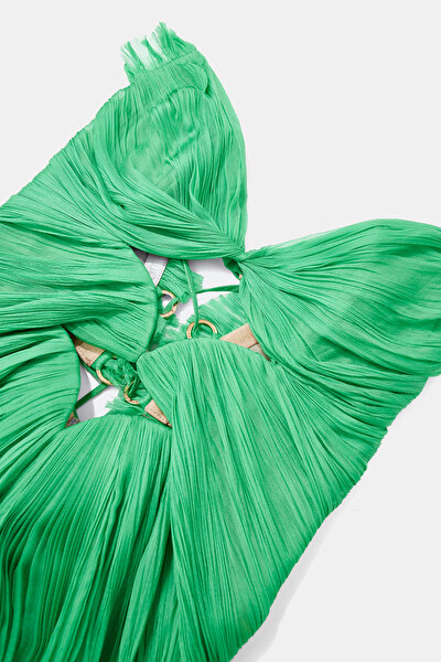 EMERALD GREEN SLEEVELESS DRESS 10