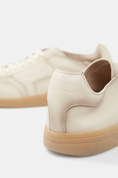 BEIGE LEATHER SHOES 5
