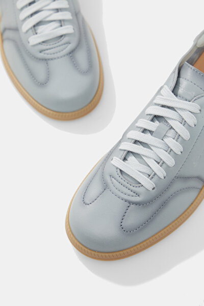 LIGHT BLUE LEATHER SHOES 4