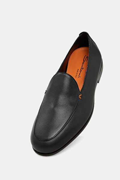 BLACK LEATHER SHOES 5