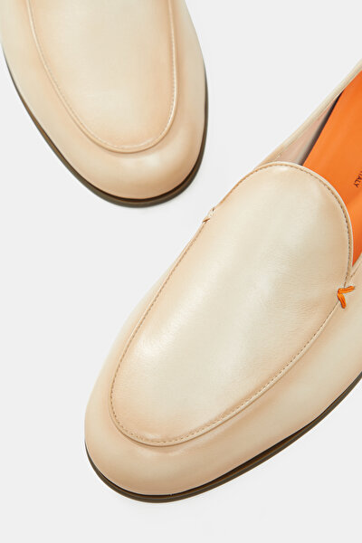 BEIGE LEATHER SHOE 4