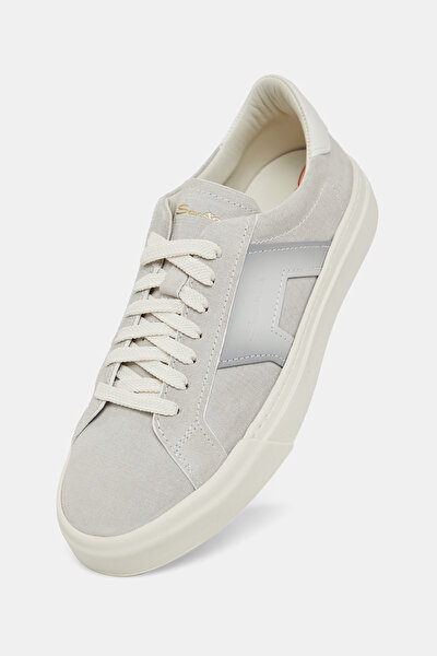 LIGHT GREY LEATHER SHOES 5