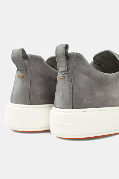 GREY LEATHER SHOES 4
