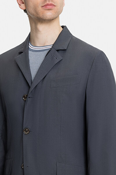 GREY WOOL/SILK COAT 3