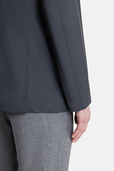 GREY WOOL/SILK COAT 4