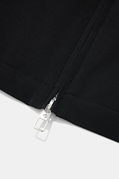 BLACK UPRIGHT COLLAR VEST 4