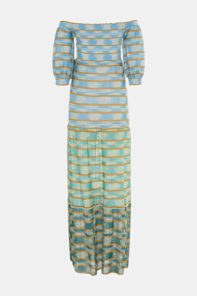 GREEN OFF THE SHOULDER DRESS 10