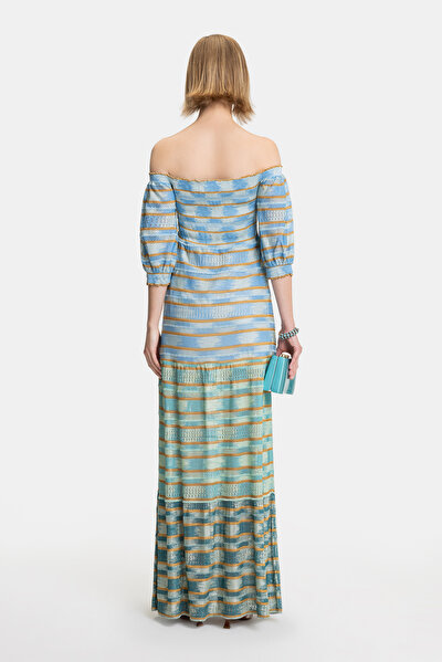 GREEN OFF THE SHOULDER DRESS 3