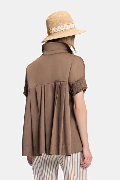 LIGHT BROWN SHORT SLEEVE SHIRT 3