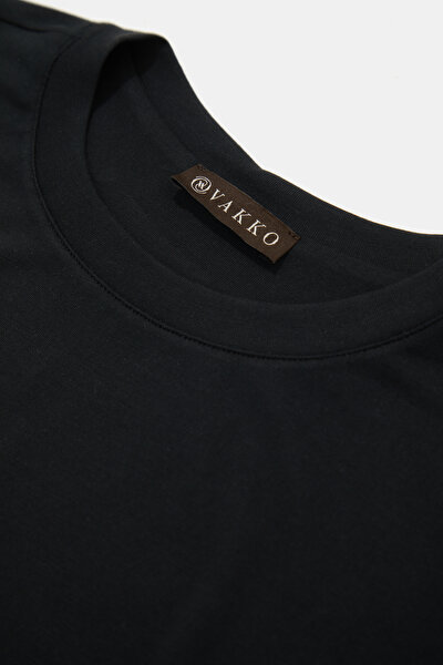 BLACK BASIC / ROUND NECKLINE SHORT SLEEVE TSHIRT 3