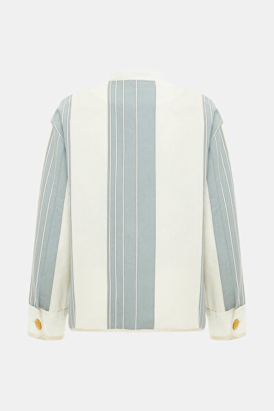 ECRU MANDARIN COLLAR JACKET 9