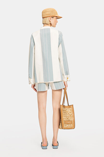 ECRU MANDARIN COLLAR JACKET 3