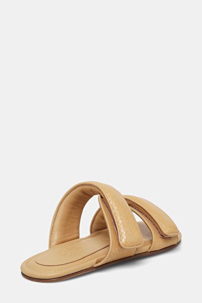 SAND LEATHER SLIPPER 3