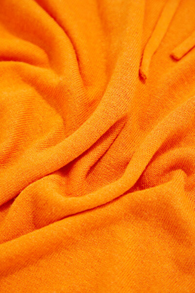ORANGE HOODIE SLEEVELESS BLOUSE 4