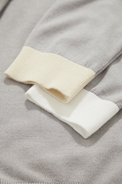 ECRU V NECK TRICOT 4